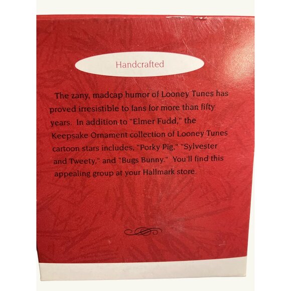 Hallmark Keepsake Ornament Elmer Fudd Santa Looney Tunes Collection Handcrafted - Picture 2 of 11